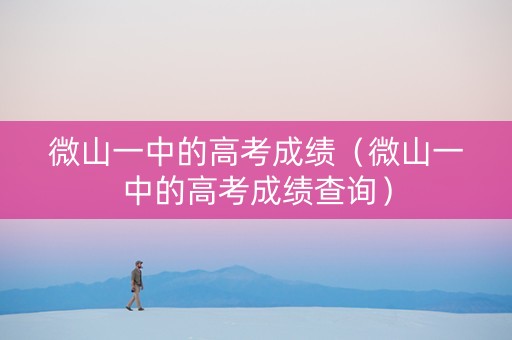 微山一中的高考成绩（微山一中的高考成绩查询）
