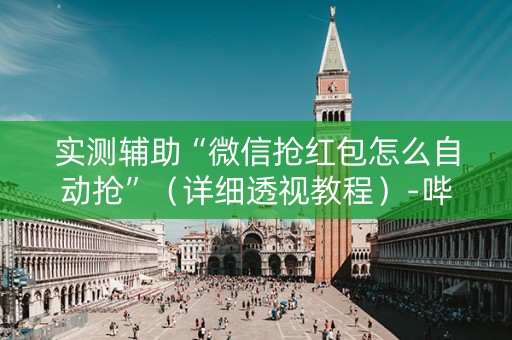 实测辅助“微信抢红包怎么自动抢”（详细透视教程）-哔哩哔哩