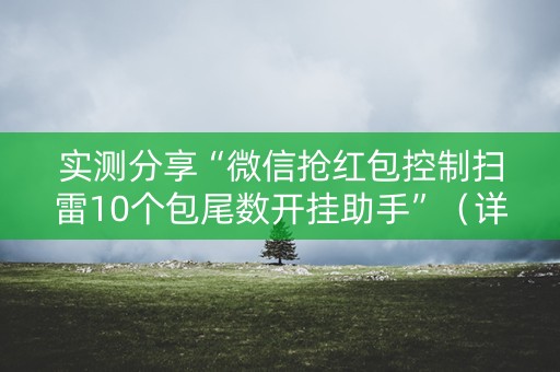 实测分享“微信抢红包控制扫雷10个包尾数开挂助手”（详细透视教程）-哔哩哔哩