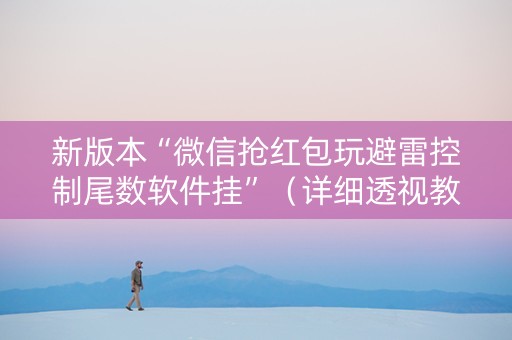 新版本“微信抢红包玩避雷控制尾数软件挂”（详细透视教程）-哔哩哔哩