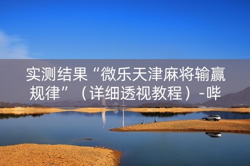 实测结果“微乐天津麻将输赢规律”（详细透视教程）-哔哩哔哩