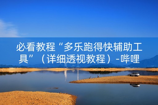 必看教程“多乐跑得快辅助工具”（详细透视教程）-哔哩哔哩
