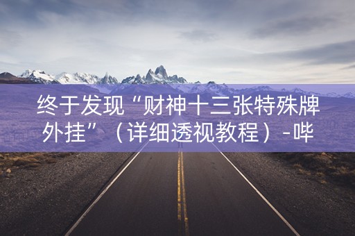 终于发现“财神十三张特殊牌外挂”（详细透视教程）-哔哩哔哩