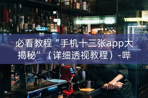 必看教程“手机十三张app大揭秘”（详细透视教程）-哔哩哔哩