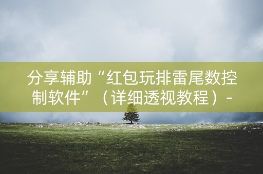 分享辅助“红包玩排雷尾数控制软件”（详细透视教程）-哔哩哔哩