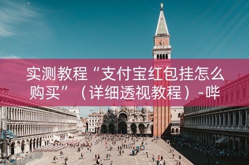 实测教程“支付宝红包挂怎么购买”（详细透视教程）-哔哩哔哩