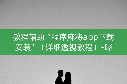 教程辅助“程序麻将app下载安装”（详细透视教程）-哔哩哔哩