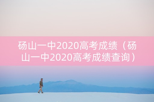 砀山一中2020高考成绩（砀山一中2020高考成绩查询）