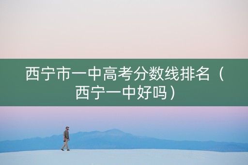 西宁市一中高考分数线排名（西宁一中好吗）