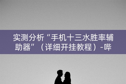 实测分析“手机十三水胜率辅助器”（详细开挂教程）-哔哩哔哩