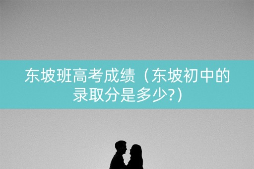 东坡班高考成绩（东坡初中的录取分是多少?）