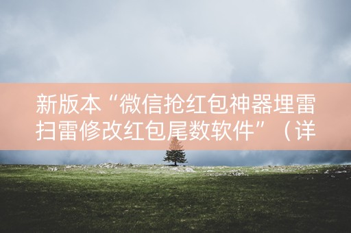 新版本“微信抢红包神器埋雷扫雷修改红包尾数软件”（详细透视教程）-哔哩哔哩