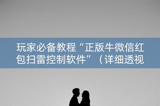 玩家必备教程“正版牛微信红包扫雷控制软件”（详细透视教程）-哔哩哔哩