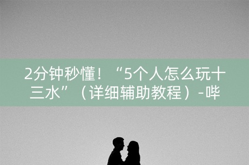 2分钟秒懂！“5个人怎么玩十三水”（详细辅助教程）-哔哩哔哩