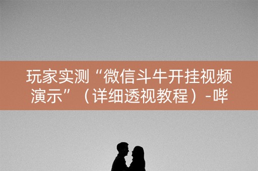 玩家实测“微信斗牛开挂视频演示”（详细透视教程）-哔哩哔哩