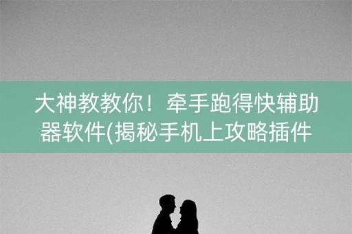 大神教教你！牵手跑得快辅助器软件(揭秘手机上攻略插件)