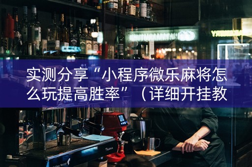实测分享“小程序微乐麻将怎么玩提高胜率”（详细开挂教程）-哔哩哔哩