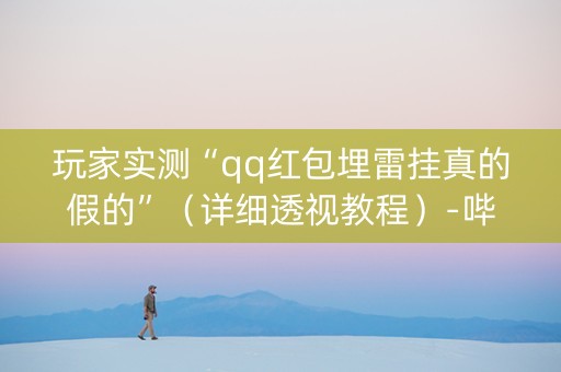 玩家实测“qq红包埋雷挂真的假的”（详细透视教程）-哔哩哔哩