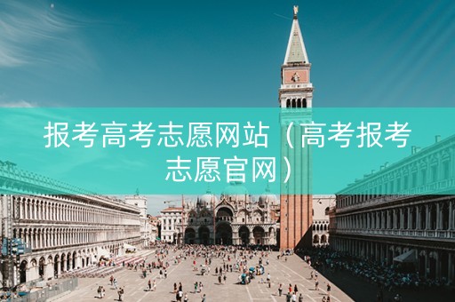 报考高考志愿网站（高考报考志愿官网）