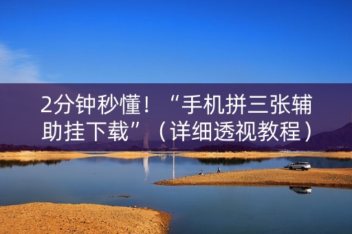 2分钟秒懂！“手机拼三张辅助挂下载”（详细透视教程）-哔哩哔哩