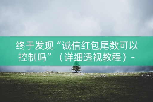 终于发现“诚信红包尾数可以控制吗”（详细透视教程）-哔哩哔哩