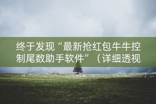 终于发现“最新抢红包牛牛控制尾数助手软件”（详细透视教程）-哔哩哔哩