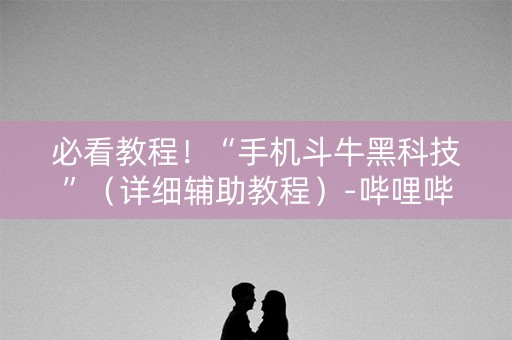 必看教程！“手机斗牛黑科技”（详细辅助教程）-哔哩哔哩