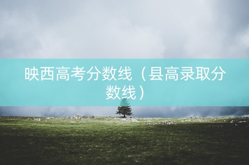 映西高考分数线（县高录取分数线）