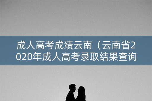 成人高考成绩云南（云南省2020年成人高考录取结果查询）