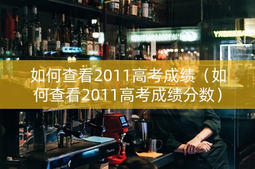 如何查看2011高考成绩（如何查看2011高考成绩分数）