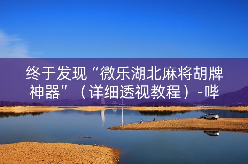 终于发现“微乐湖北麻将胡牌神器”（详细透视教程）-哔哩哔哩
