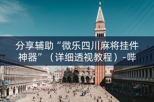 分享辅助“微乐四川麻将挂件神器”（详细透视教程）-哔哩哔哩