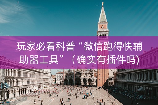 玩家必看科普“微信跑得快辅助器工具”（确实有插件吗)