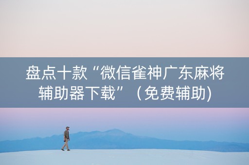 盘点十款“微信雀神广东麻将辅助器下载”（免费辅助)