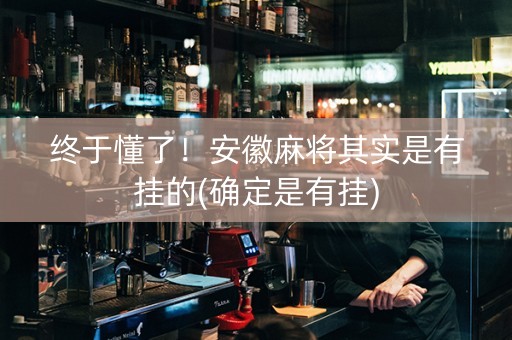 终于懂了！安徽麻将其实是有挂的(确定是有挂)