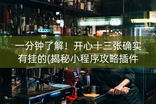 一分钟了解！开心十三张确实有挂的(揭秘小程序攻略插件)