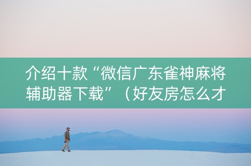 介绍十款“微信广东雀神麻将辅助器下载”（好友房怎么才能赢)