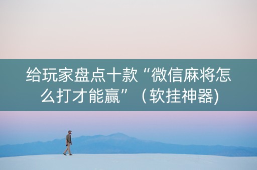 给玩家盘点十款“微信麻将怎么打才能赢”（软挂神器)