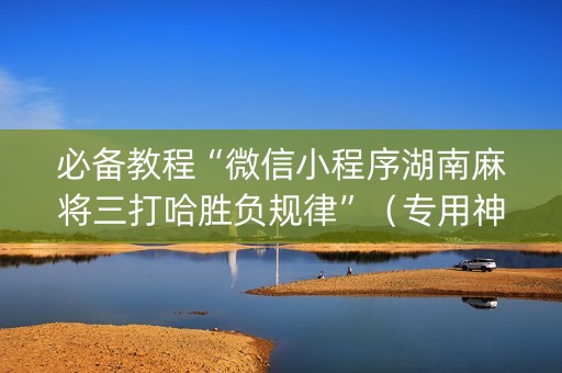 必备教程“微信小程序湖南麻将三打哈胜负规律”（专用神器)