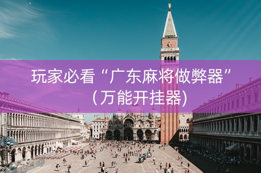 玩家必看“广东麻将做弊器”（万能开挂器)