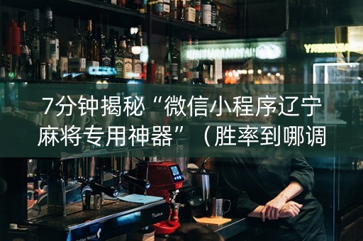 7分钟揭秘“微信小程序辽宁麻将专用神器”（胜率到哪调)