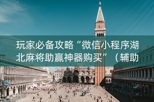 玩家必备攻略“微信小程序湖北麻将助赢神器购买”（辅助软件)