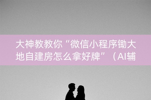 大神教教你“微信小程序锄大地自建房怎么拿好牌”（AI辅助胡牌规则)