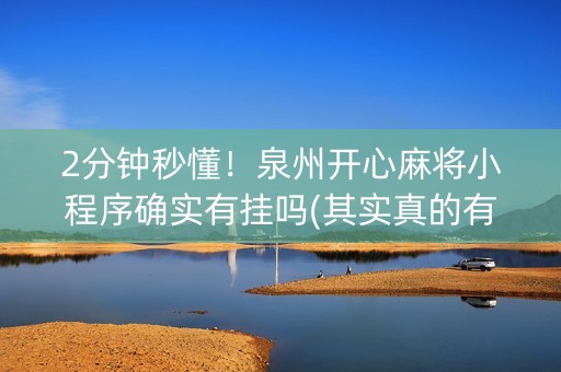 2分钟秒懂！泉州开心麻将小程序确实有挂吗(其实真的有挂)