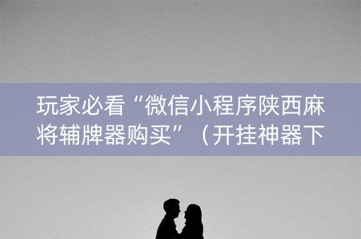 玩家必看“微信小程序陕西麻将辅牌器购买”（开挂神器下载)