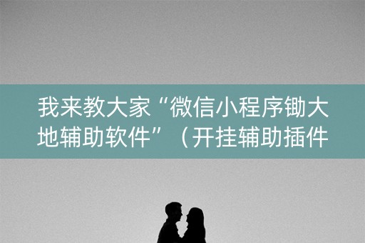 我来教大家“微信小程序锄大地辅助软件”（开挂辅助插件)