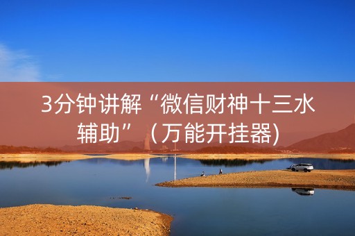 3分钟讲解“微信财神十三水辅助”（万能开挂器)