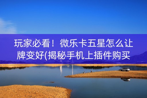 玩家必看！微乐卡五星怎么让牌变好(揭秘手机上插件购买)