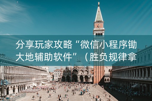 分享玩家攻略“微信小程序锄大地辅助软件”（胜负规律拿好牌)