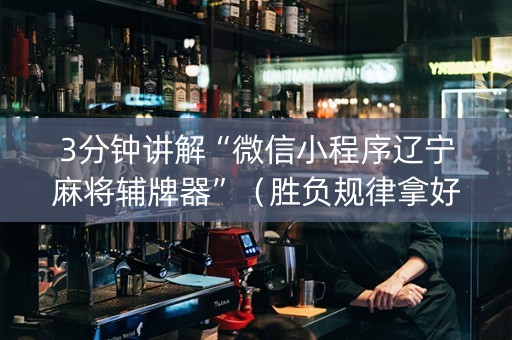 3分钟讲解“微信小程序辽宁麻将辅牌器”（胜负规律拿好牌)